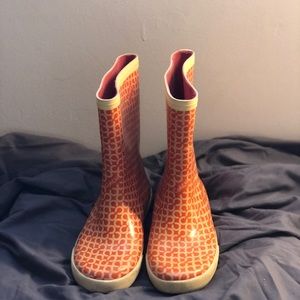 Gently used authentic COACH rain boots
